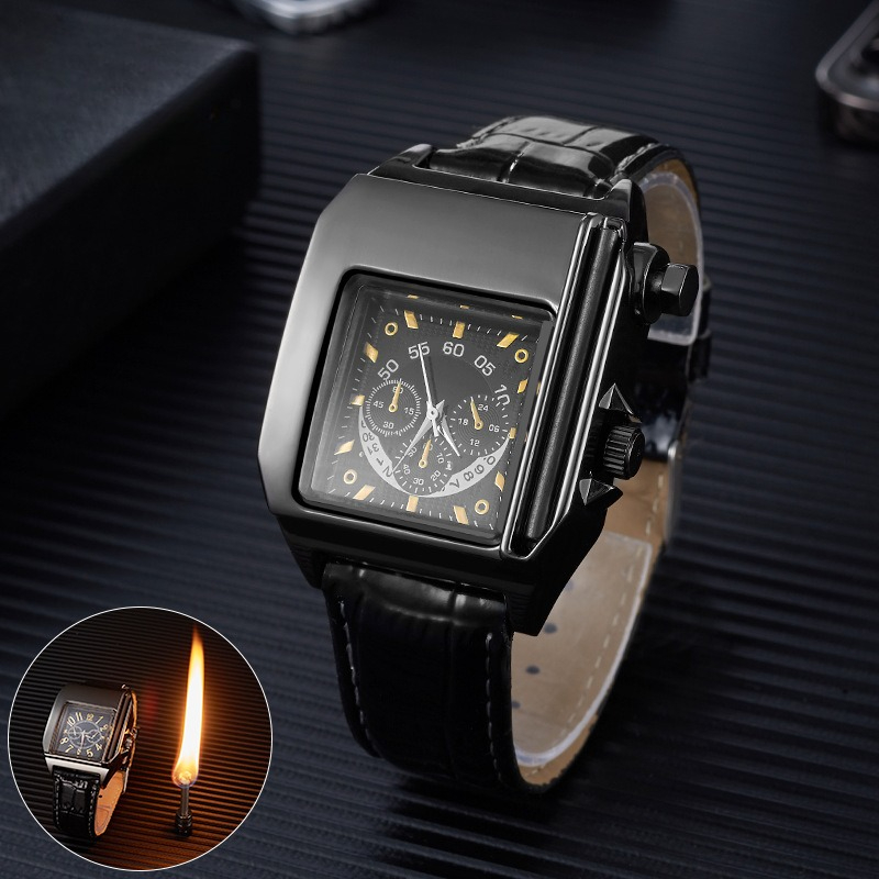 Electronics Gadgets For Gift - Pemantik Api Elektronik Logam Desain Jam