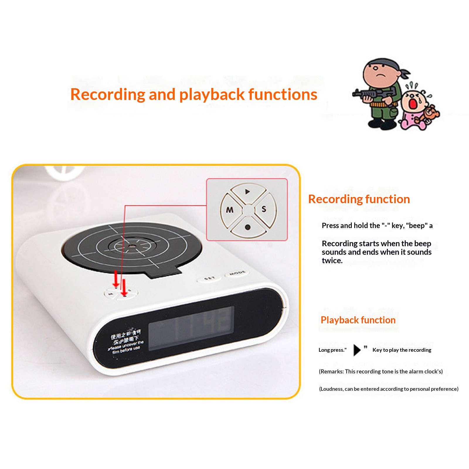 Electronics Gadgets For Gift - Jam Meja Elektronik Kreatif LED Digital