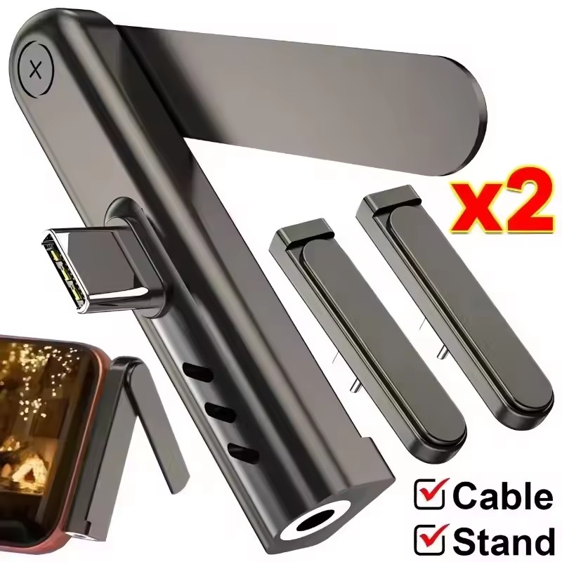 2/1 Buah Adaptor Lipat Braket  - Mini Electronics Gadgets ulasan dan harga