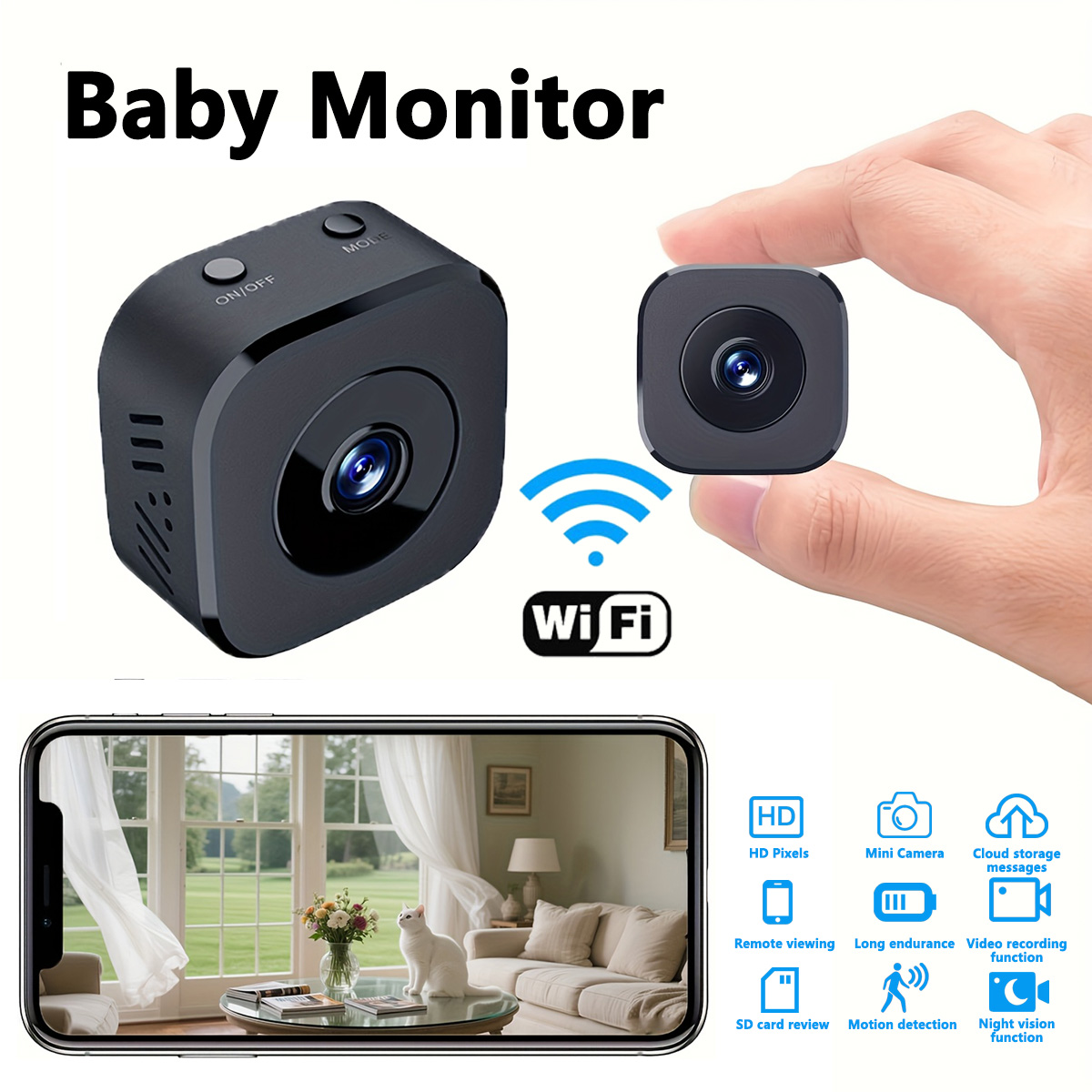 Kamera WiFi Mini HD 1080P Peng - Mini Electronics Gadgets ulasan dan harga