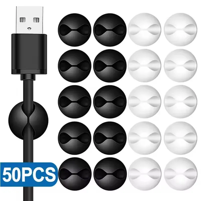 5/50 Buah Klip Pengatur Kabel  - Mini Electronics Gadgets ulasan dan harga