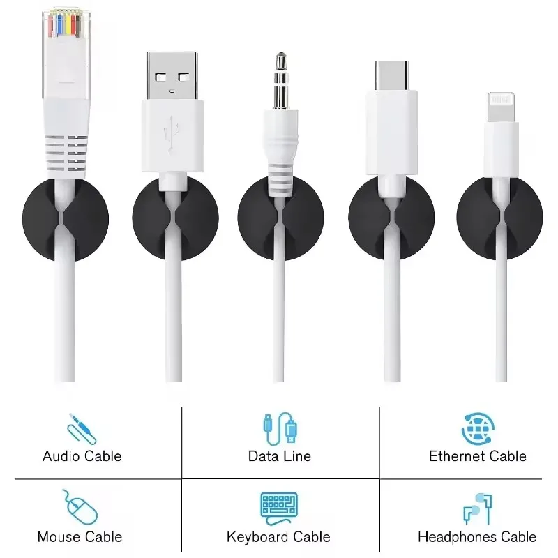 5/50 Buah Klip Pengatur Kabel  - Mini Electronics Gadgets ulasan dan harga